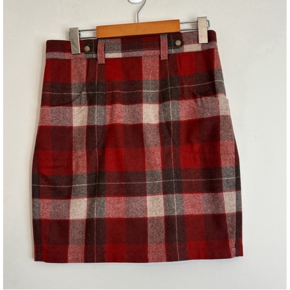 Pendleton Dresses & Skirts - Pendleton Plaid 100 Wool Mini Skirt Womens Size S Red Heritage Print
